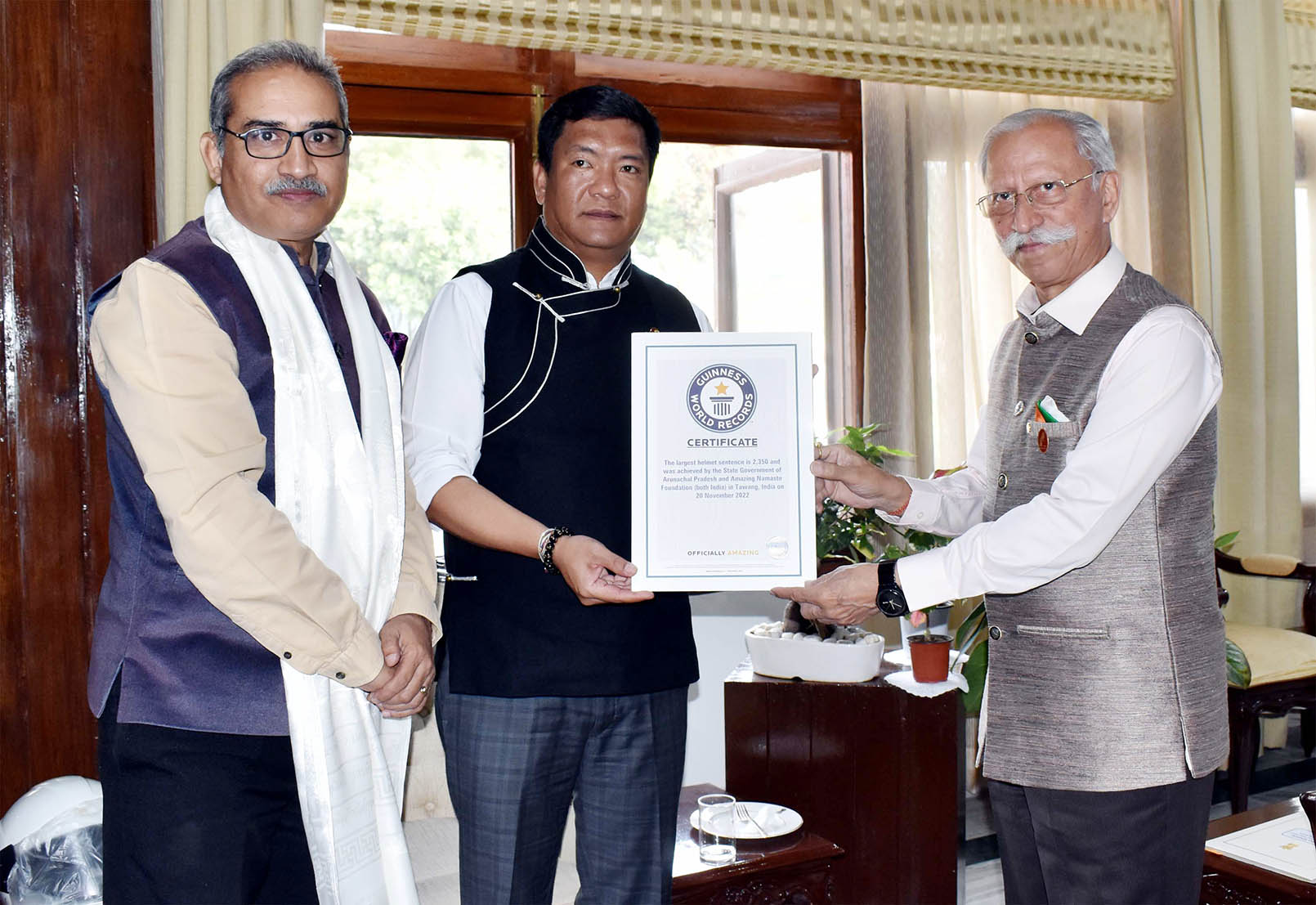 Governor Parnaik at a key state engagement in Arunachal Pradesh